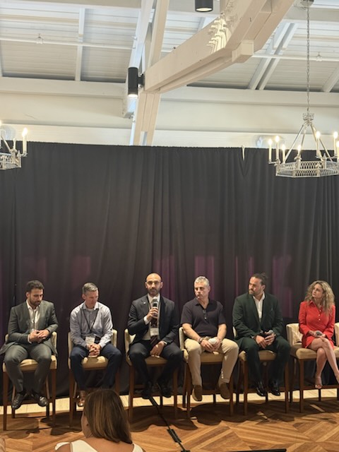 Panelists during the first panel discussion