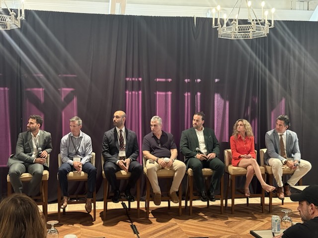 Panelists during a panel discussion